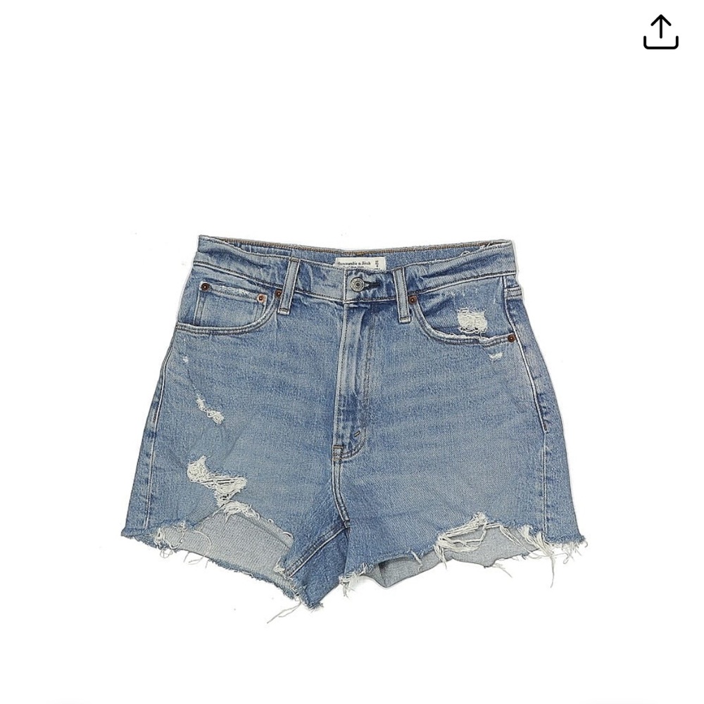 Abercrombie & Fitch Light Blue Jean Shorts